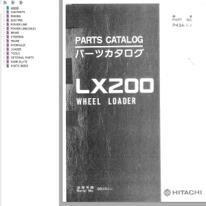 Hitachi LX200 Parts Catalog P43A-1-1