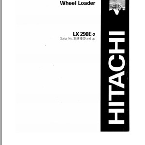 Hitachi LX290E-2 Parts Catalog