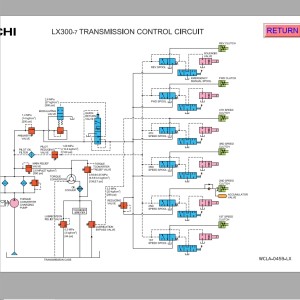 Hitachi LX300-7 Transmission Control Circuit WCLA-0459-LX