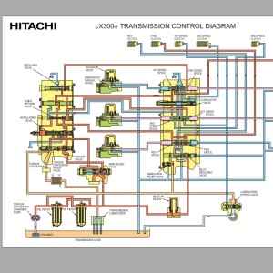 Hitachi LX300-7 Transmission Control Diagram WCLA-0462-LX