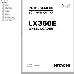 Hitachi LX360E Parts Catalog PW-H83A(H)A