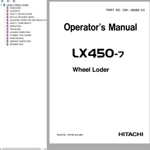 Hitachi LX450-7 Operator's Manual OW-692BE(H)