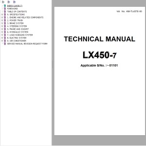 Hitachi LX450-7 Technical Manual KM-TL457E-00