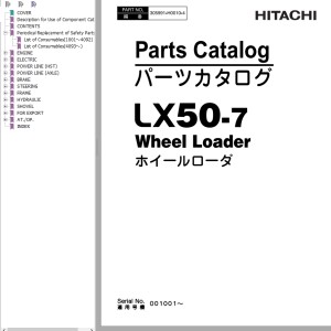 Hitachi LX50-7 Parts Catalog 305991-H0010-4