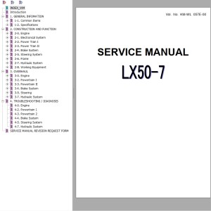 Hitachi LX50-7 Service Manual KM-WL057E-00
