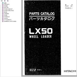 Hitachi LX50 Parts Catalog P40D-2-1