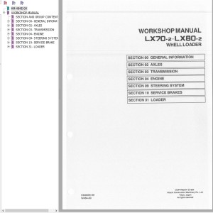 Hitachi LX70-2 LX80-2 Workshop Manual KM-484E-00