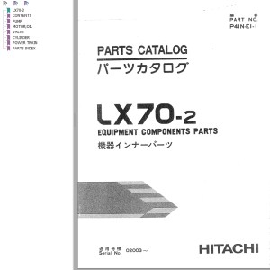 Hitachi LX70-2 Parts Catalog P41N-E1-1