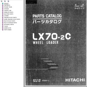 Hitachi LX70-2C Parts Catalog P41T-1-1