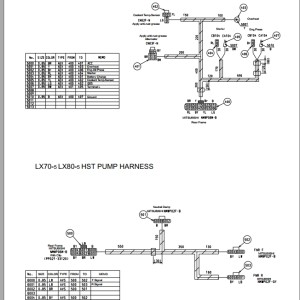 Hitachi LX70-5 LX80-5 Engine Harness TT487E-00