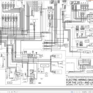 Hitachi LX70-7 LX80-7 Electric Wiring Diagram