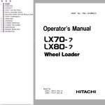 Hitachi LX70-7 LX80-7 Operator's Manual OW-619BE(H)
