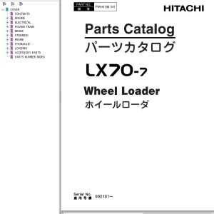 Hitachi LX70-7 Parts Catalog PW-619I(H)