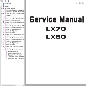 Hitachi LX70 LX80 Service Manual KM-484E-00