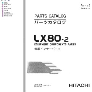 Hitachi LX80-2 Parts Catalog P41R-E1-1
