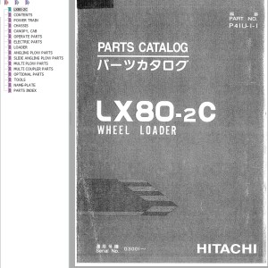 Hitachi LX80-2C Parts Catalog P41U-1-1