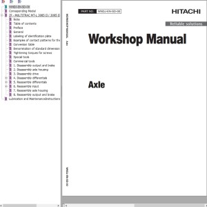 Hitachi Axle Workshop Manual WNDJ-EN-SD-00