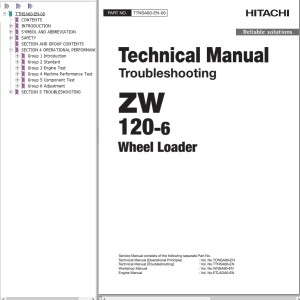 Hitachi ZW120-6 Technical Manual TTNSA60-EN-00