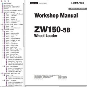 Hitachi ZW150-5B Workshop Manual WNDG-EN-00