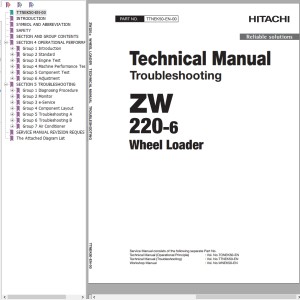 Hitachi ZW220-6 Technical Manual TTNEK50-EN-00