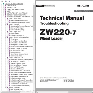 Hitachi ZW220-7 Technical Manual TTNUD50-EN-00