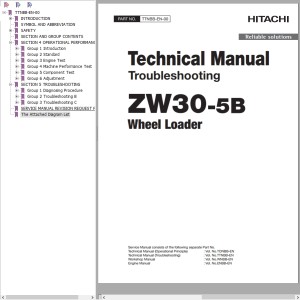 Hitachi ZW30-5B Tehnical Manual TTNBB-EN-00