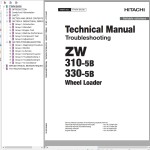 Hitachi ZW310-5B ZW330-5B Technical Manual TTNFA-EN-00