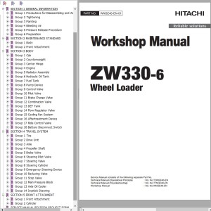 Hitachi ZW330-6 Workshop Manual WNGE40-EN-01