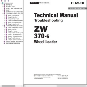Hitachi ZW370-6 Technical Manual TTNHJ40-EN-00