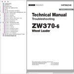 Hitachi ZW370-6 Technical Manual TTNHJ40-EN-01