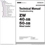 Hitachi ZW40-5B ZW50-5B Technical Manual TTNBC-EN-00
