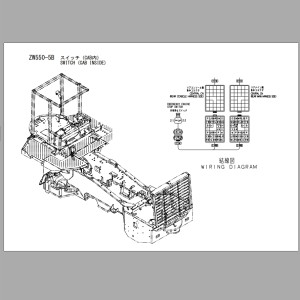 Hitachi ZW550-5B SWitch Cab Inside Wiring Diagram