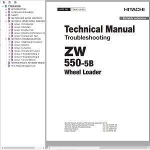 Hitachi ZW550-5B Technical Manual TTNHF-EN-00