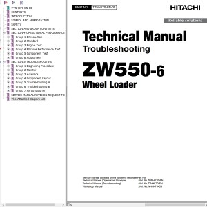 Hitachi ZW550-6 Technical Manual TTNHK70-EN-00