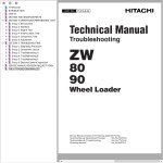 Hitachi ZW80 ZW90 Technical Manual TT4FG-E-00