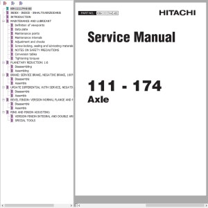 Hitachi 111-174 Alex Service Manual KM-111174-E-00