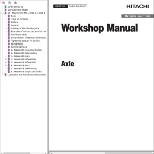 Hitachi Axle Workshop Manual WNDJ-EN-SD-00
