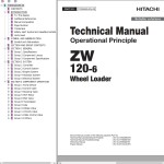 Hitachi ZW120-6 Technical Manual TONSA60-EN-00
