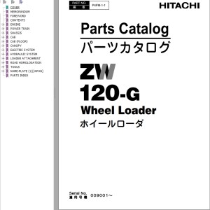 Hitachi ZW120-G Parts Catalog P4FM-1-1