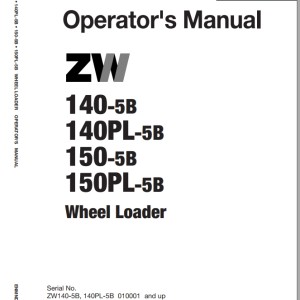 Hitachi ZW140-5B ZW140PL-5B ZW150-5B ZW150PL-5B Operator's Manual ENMNDF-2-2