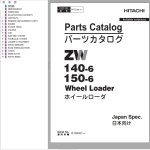 Hitachi ZW140-6 ZW150-6 Parts Catalog PPTCA0-1-1