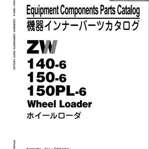 Hitachi ZW140-6 ZW150-6 ZW150PL-6 Parts Catalog PPTC50-E1-2