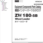 Hitachi ZW180-5B Parts Catalog PNDB-E1-3