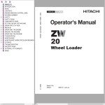 Hitachi ZW20 Operator's Manual EM4EJ-1-3