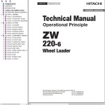 Hitachi ZW220-6 Technical Manual TONEK50-EN-00