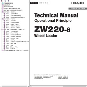 Hitachi ZW220-6 Technical Manual TONEK50-EN-01