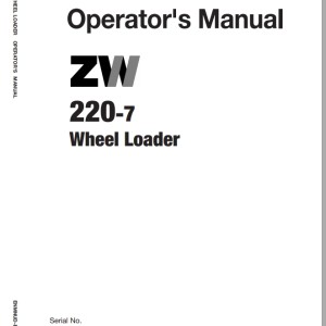 Hitachi ZW220-7 Operator's Manual ENMNUD-EN1-2