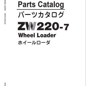 Hitachi ZW220-7 Parts Catalog PNUD40-EG1-2