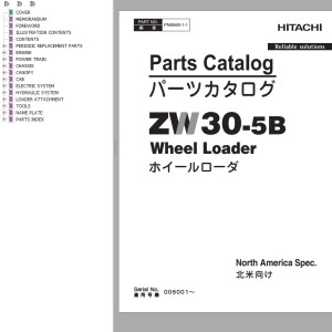 Hitachi ZW30-5B Parts Catalog PNBB60-1-1