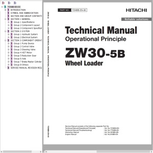 Hitachi ZW30-5B Technical Manual TONBB-EN-00